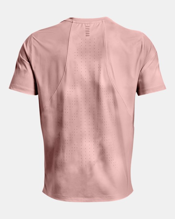 Men's UA Iso-Chill Run Laser Short Sleeve, Pink, pdpMainDesktop image number 5